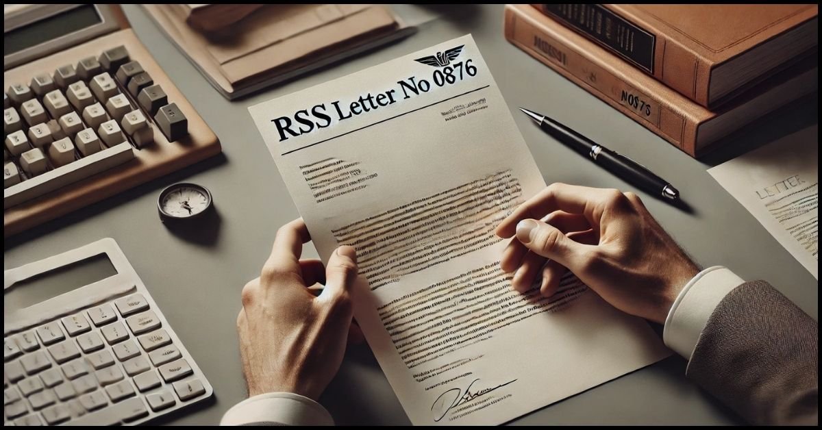 RSS Letter No 0876